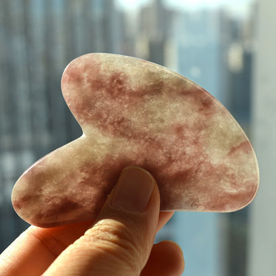 2024 Fragrância Natural Cristal Jade Gua Sha Forma de Coração Rosto Escrava Massagem Guasha Tabela para área de massagem de corpo inteiro
