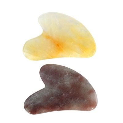 2024 Fragrância Natural Cristal Jade Gua Sha Forma de Coração Rosto Escrava Massagem Guasha Tabela para área de massagem de corpo inteiro