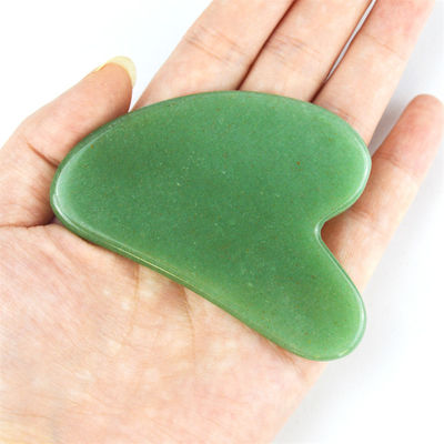 Logotipo personalizado DisponívelJade Natural Gua Sha Scraping Board para Facial Beauty Body Massage Tool Skin Health Care Spa