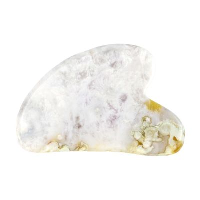Logotipo personalizado Disponível em forma de coração Sakura Agate Jade Gua Sha Ferramenta facial para massagem Ferramentas faciais naturais Guasha