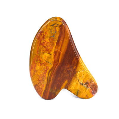 Massagista Facial Forma do Coração Jáspero Vermelho Gua Sha Massagem Ferramenta para Logotipo Personalizado Guasha Pedra Corpo Auto Cuidado da Pele Massagem Spa