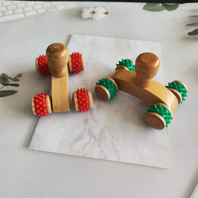 Equipamento de Massagem Corporal 2024 Chegadas Natural Eco Amigável Artesanato artesão Madeira Gua Sha Massager Roller para ferramentas de massagem