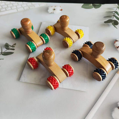 Equipamento de Massagem Corporal 2024 Chegadas Natural Eco Amigável Artesanato artesão Madeira Gua Sha Massager Roller para ferramentas de massagem