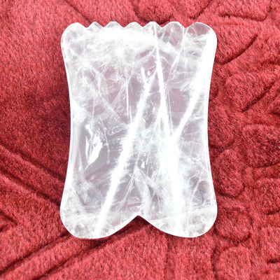 Propriedades Equipamento de massagem de músculos do corpo 2024 Chegadas Quartzo claro Gua Sha Rock Cristal Guasha Pedra preciosa Ferramenta de escultor
