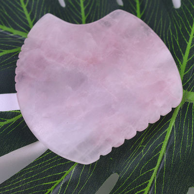 Gua Sha Pedra Ferramenta Natural Rosa Quartz Borboleta Guasha raspador Acupuntura Rosto Atrás Massagista de Pé Cuidados de Saúde Pedra Terapia