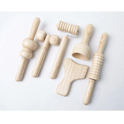 Massagem muscular Equipamento de massagem corporal Roller de bastão de massagem de madeira feito à mão para cuidados domiciliares e musculares