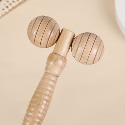 Logotipo personalizado Disponível Produto de Massagem Produtos de Beleza Produtos de Cuidados Pessoais Madeira Beauty Spa Skin Lifting 3D Face Roller Massager Stick