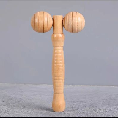 Logotipo personalizado Disponível Produto de Massagem Produtos de Beleza Produtos de Cuidados Pessoais Madeira Beauty Spa Skin Lifting 3D Face Roller Massager Stick