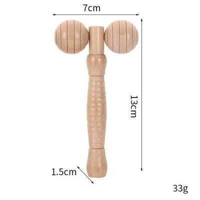 Logotipo personalizado Disponível Produto de Massagem Produtos de Beleza Produtos de Cuidados Pessoais Madeira Beauty Spa Skin Lifting 3D Face Roller Massager Stick