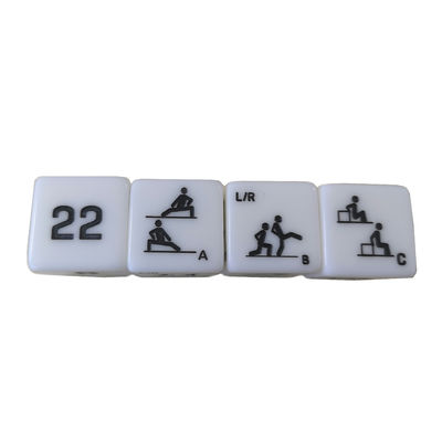 25mm Jade Six Sides Fitness Dice para Treinamento Exercício Esportes Entretenimento Jogos Melhorar o seu Treinamento
