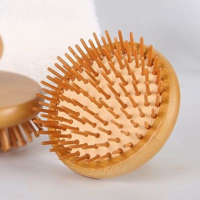 Forma de cogumelo castanho Bambu Gua Sha Escalpe Massagem Saco de ar Pente de madeira Guasha ferramenta cabeça relaxar Massagista de cabelo Cuidados de saúde escova de beleza