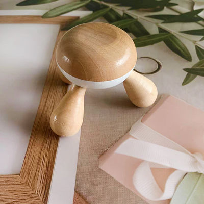 Ferramenta de massagem corporal de 3 pés de madeira Gua Sha Massageador para relaxamento muscular e cuidados com o cabelo