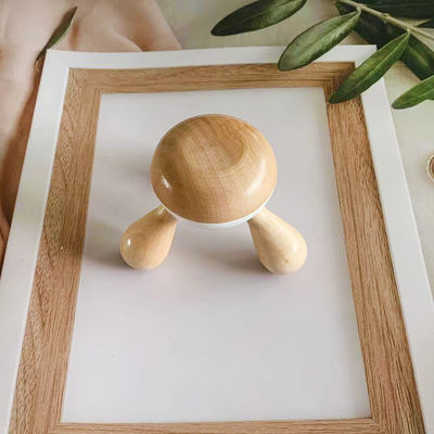 Ferramenta de massagem corporal de 3 pés de madeira Gua Sha Massageador para relaxamento muscular e cuidados com o cabelo