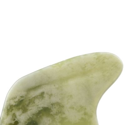 Logotipo personalizado Produto de tendência Forma Natural Xiuyan Jade Gua Sha Scraping Board para ferramenta de massagem de corpo inteiro