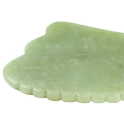 Guasha Verde Xiuyan Natural Jade raspando o rosto Pedra Gua Sha Facial Massagem Ferramenta de Massagem de Terapia OEM ODM profissional