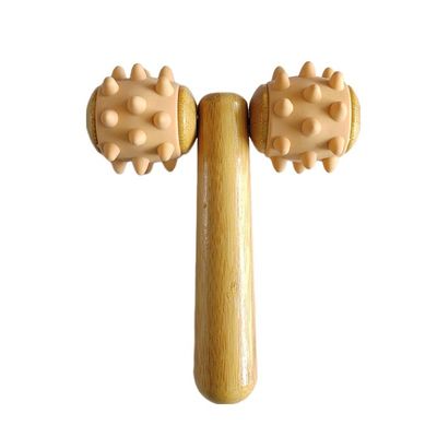 Equipamento de massagem corporal Verão 2024 Tendências de chegada Massagem manual Roller Massagem ocular Roller Stick Madeira 3D Roller Massager Facial