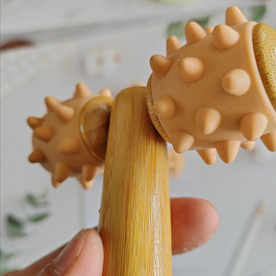 Equipamento de massagem corporal Verão 2024 Tendências de chegada Massagem manual Roller Massagem ocular Roller Stick Madeira 3D Roller Massager Facial