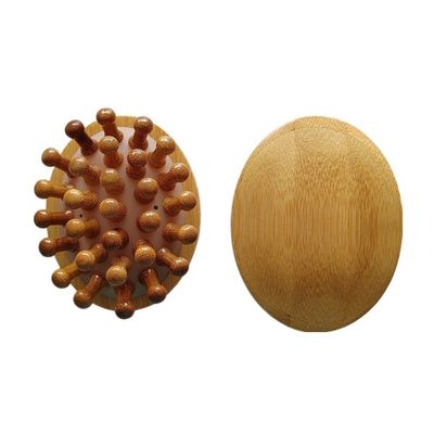 Músculos do corpo Marrom Popular Bambu Natural Gua Sha Scalp Massagem Saco de ar Pincel Madeira Guasha Ferramenta Cabeça Relaxar Massagista Cabelo Cuidados de Saúde Escova de Beleza