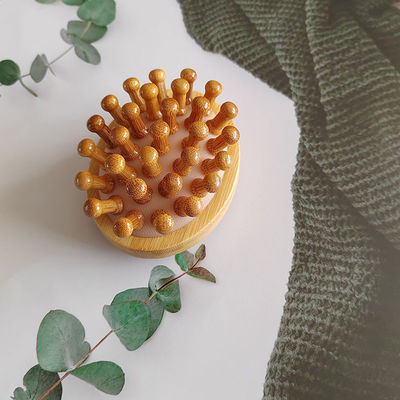 Músculos do corpo Marrom Popular Bambu Natural Gua Sha Scalp Massagem Saco de ar Pincel Madeira Guasha Ferramenta Cabeça Relaxar Massagista Cabelo Cuidados de Saúde Escova de Beleza
