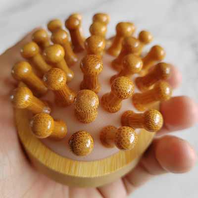 Músculos do corpo Marrom Popular Bambu Natural Gua Sha Scalp Massagem Saco de ar Pincel Madeira Guasha Ferramenta Cabeça Relaxar Massagista Cabelo Cuidados de Saúde Escova de Beleza