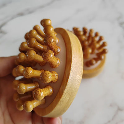 Músculos do corpo Marrom Popular Bambu Natural Gua Sha Scalp Massagem Saco de ar Pincel Madeira Guasha Ferramenta Cabeça Relaxar Massagista Cabelo Cuidados de Saúde Escova de Beleza