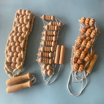 Massagem corporal Ferramenta de massagem de rolos de madeira Dredge Meridiano Cuidados de Saúde músculo Fascia Relaxe Fisioterapia para logotipo personalizado