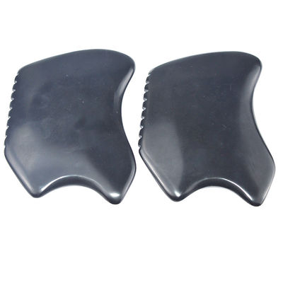 Forma Especial Gua Sha Board Natural Black Bian Pedra ferramenta de raspagem para equipamentos de massagem facial e corporal