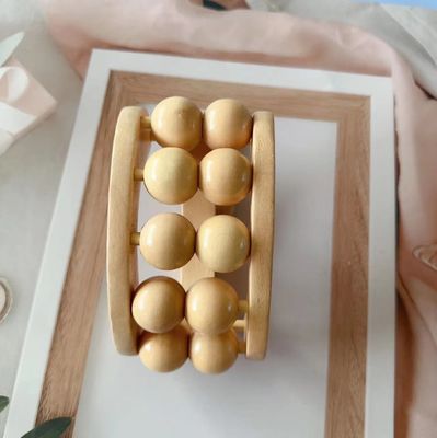 2024 Bolas de madeira Gua Sha Meridian Massager Massagem de músculos do corpo Roller de massagem para relaxamento de todo o corpo e autocuidado do spa