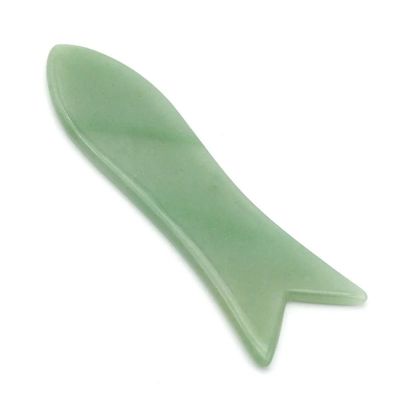 2024 Massagem Guasha Scarping Verde Aventurine Gua Sha Tabela para drenagem linfática