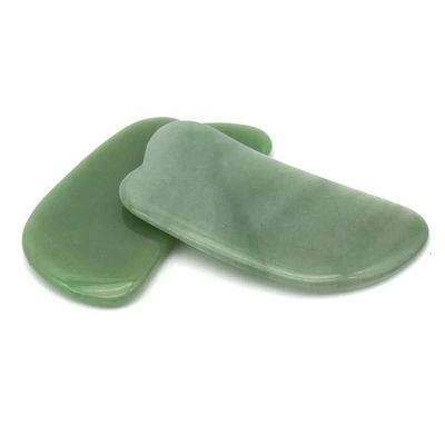 2024 Massagem Guasha Scarping Verde Aventurine Gua Sha Tabela para drenagem linfática
