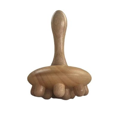 2024 Cup Mushroom Body Contour Roller Linfático Drainage Therapy Gua Sha Massagista de Ponto de Trigger de Madeira para Performance