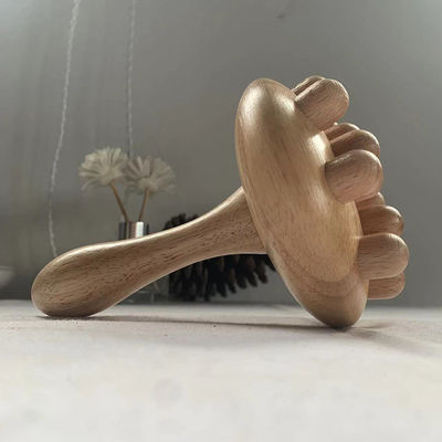 2024 Cup Mushroom Body Contour Roller Linfático Drainage Therapy Gua Sha Massagista de Ponto de Trigger de Madeira para Performance