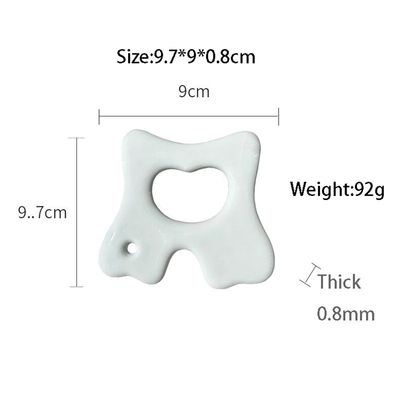 Ferramenta de cuidados com a pele de beleza Facial Gua Sha Board para massagem cerâmica e relaxamento muscular