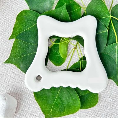 Ferramenta de massagem de Gua Sha em cerâmica para drenagem linfática Jawline Sculptor Body Massager Ferramentas de cuidados com a pele Guasha Função Cerâmica