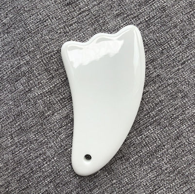 Logotipo personalizado Disponível Mini Massagem Cerâmica Gua Sha Ferramenta para Corpo Pescoço Rosto Auto Cuidados da Pele Spa Facial Beauty Lifting