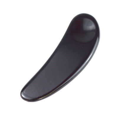 2024 Chegadas Negro Obsidiano Olho Gua Sha Lúpula Massagista Facial Guasha Ferramentas Para Rosto Logotipo personalizado aceito
