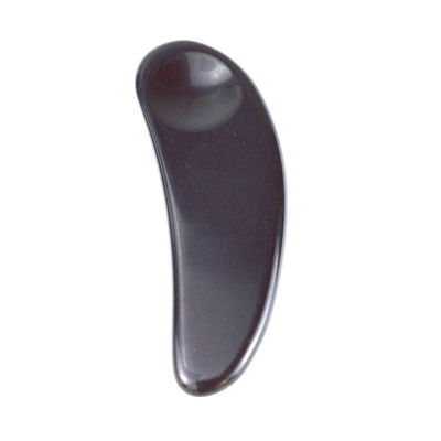 2024 Chegadas Negro Obsidiano Olho Gua Sha Lúpula Massagista Facial Guasha Ferramentas Para Rosto Logotipo personalizado aceito