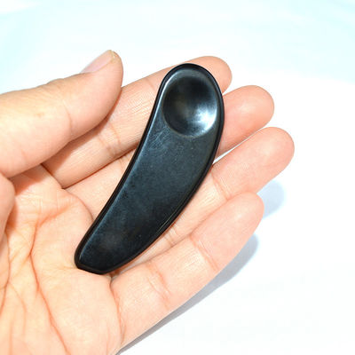 2024 Chegadas Negro Obsidiano Olho Gua Sha Lúpula Massagista Facial Guasha Ferramentas Para Rosto Logotipo personalizado aceito