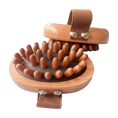 Escovinha de Gua Sha de Madeira de Faixa portátil para massagem doméstica Meridianos de dragagem e melhoria da rotina de cuidados da pele em casa