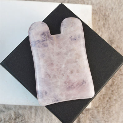 2024 Chegadas Rosa Natural Quartzo Rosa Jade Gua Sha Massagem Pente de Cabelo Massagem Guasha Raspagem de Cabeça Massagem Facial Massagem Ferramenta