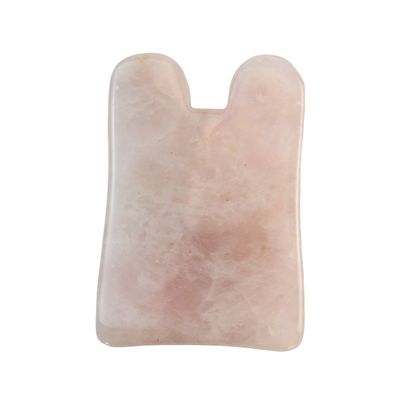 2024 Chegadas Rosa Natural Quartzo Rosa Jade Gua Sha Massagem Pente de Cabelo Massagem Guasha Raspagem de Cabeça Massagem Facial Massagem Ferramenta