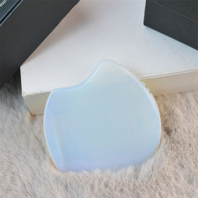 Massagista Opalite Guasha Pescoço Cuidado da Pele do Rosto Spa Elevação Facial Beleza Concha Forma Natural Opal Gua Sha Ferramenta de Massagem Facial