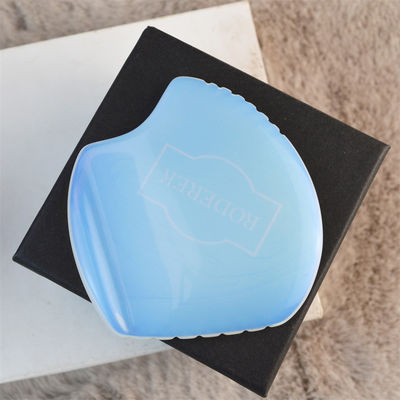Massagista Opalite Guasha Pescoço Cuidado da Pele do Rosto Spa Elevação Facial Beleza Concha Forma Natural Opal Gua Sha Ferramenta de Massagem Facial