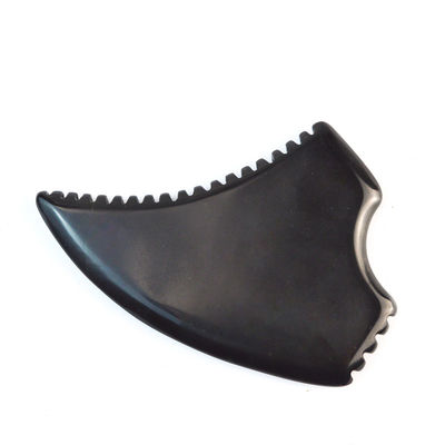 Função de Massagem Muscular Forma Triangular Natural Preto Bian Pedra Gua Sha Scraping Board para Massagem Facial e Body Spa