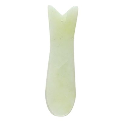 Propriedades do massagista de corpo Massagista Xiuyan Jade Peixe em forma de Gua Sha Facial Skincare Tool Anti-envelhecimento Guasha Face Tool
