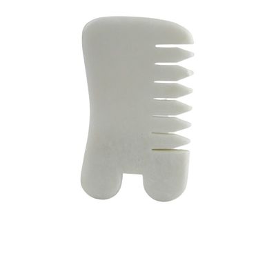 Jade Branco Guasha Hair Salp Ferramentas de Massagem raspagem Ferramenta de Massagem Gua Sha Comb Jade Para Rosto Pescoço Cabeça E Corpo