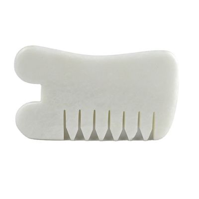 Jade Branco Guasha Hair Salp Ferramentas de Massagem raspagem Ferramenta de Massagem Gua Sha Comb Jade Para Rosto Pescoço Cabeça E Corpo