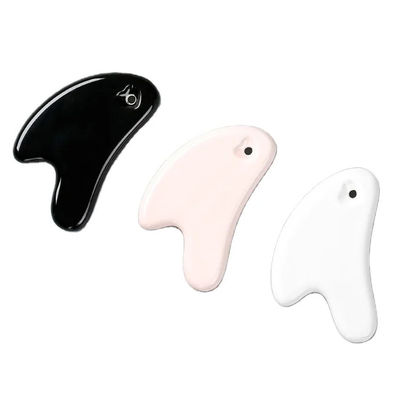Auto Cuidado da Pele Spa Facial Lifting Salão de beleza Equipamento Forma de coração Mini Massagem Cerâmica Gua Sha Ferramenta para Massagista Facial