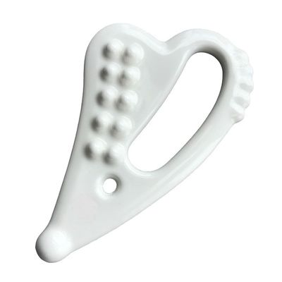 Auto Cuidado da Pele Spa Facial Lifting Forma do Coração Massagem Cerâmica Gua Sha Ferramenta Guasha Pedra para Rosto Branco