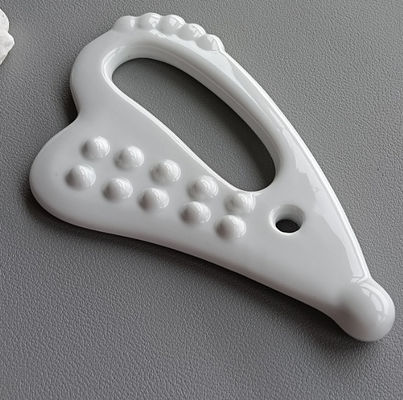 Auto Cuidado da Pele Spa Facial Lifting Forma do Coração Massagem Cerâmica Gua Sha Ferramenta Guasha Pedra para Rosto Branco